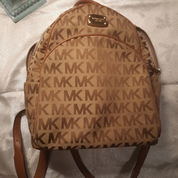 Michael Kors | Bags | Michael Kors Backpack Mk Brown Tan  display picture 1